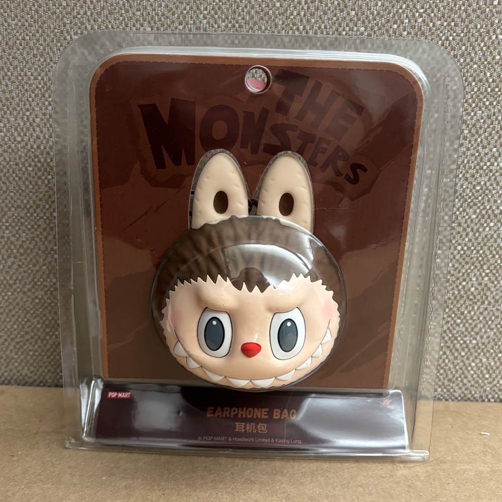 Pop Mart Brown Earphone Bag